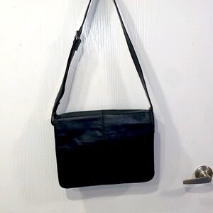 Like new black leather purse